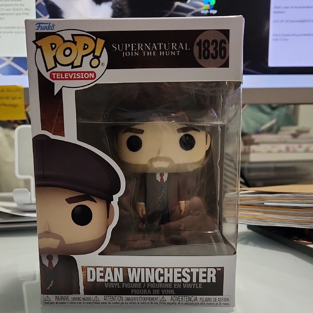 Funko Pop Dean Winchester with Brown Coat and Black Hat